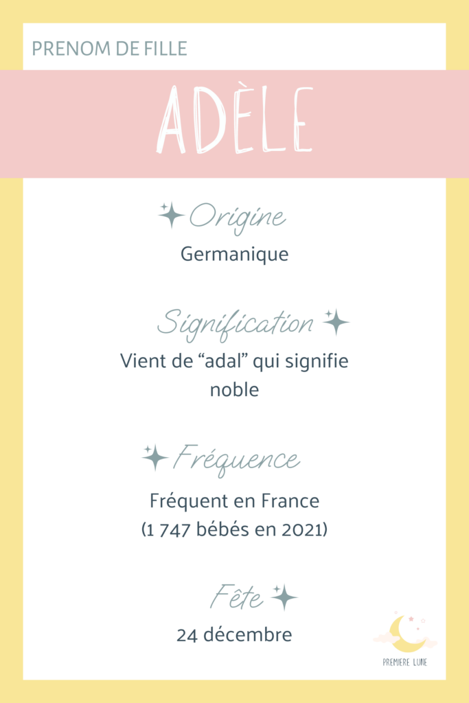 Adèle idée prénom fille ancien et rétro