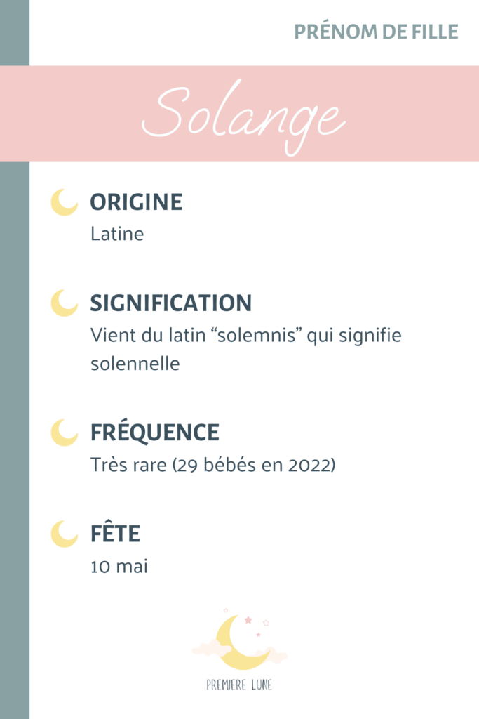 Solange idée prénom fille ancien et rétro